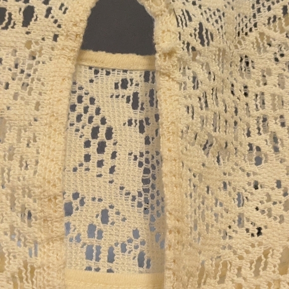 Dreamy Bohemian: Cream Lace Bell Sleeve Mini (American Eagle) (XXS) - Picture 11 of 11